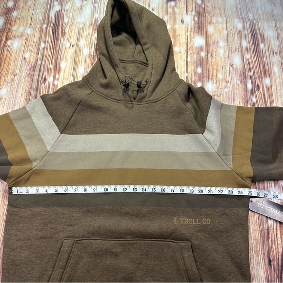 NWT Troll Co Men's Brown Striped Hoodie
Size XL - Picture 7 of 14